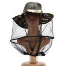Beekeeping Hat Wide Brim Camouflage Mosquito Net Fishing Cap Bee Flying Inse JR