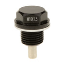 M16x1.5  Engine Oil Pan Drain Sump Filter Adsorb Plug  Black