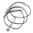 Boho Sun Star Moon Ankle Anklet Bracelet Multilayer Chain Foot Jewelry Beach NEW