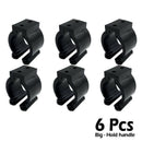 12 Pieces Regular Fishing Pole Rod Holder Storage Clips Rack 2 Style & 6 Pc