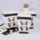 6pcs Panda Party Popcorn Box Happy Birthday Party Candy Boxes for Kids Gifts JR