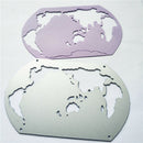 World Map Metal Cutting Dies Stencils for DIY Scrapbooking Album Cards Deco  Z