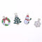 8pcs Christmas Series Charms Pendant DIY Crafts Jewelry Hair Accessories(1)