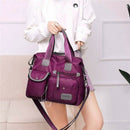 purple New Ladies Fashion Waterproof Oxford Tote Bag Casual Nylon Shoulder