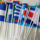 Hand Flags of the country world With Poles Word Cup 32 Countries Small band C6K2