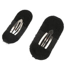 5X(2 Pcs Black Sponge Hair Clip Volume Bumpit Padding Bun Updo G8I1)