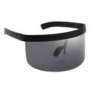 9 Pieces Unisex Retro Oversized Visor Sunglasses One Piece Lens Party Shades