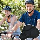 Pad Bike Seat Cover Bicycle Saddle Cycling Extra Soft Wide Foam Comfortable