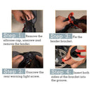 3 Pcs Rubber Vibration Dampers and Rear Fender Support Frame Protection Fra