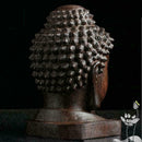 2019 High Chinese Wood Carved Shakyamuni Amitabha Buddha Tathagata Head Sta V2K1