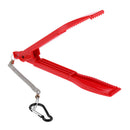 Fishing Gripper Plier Fish Body Clamp Holder Controller with Lanyard Red