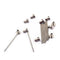 10 Sets Guitar Spoke Wheel Truss Rod Nut Hat Shape with Steel Bar for Guitar