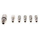 6 Pieces Air Line Hose Compressor Fitting Quick Release Connector 1/4 Inch BSP