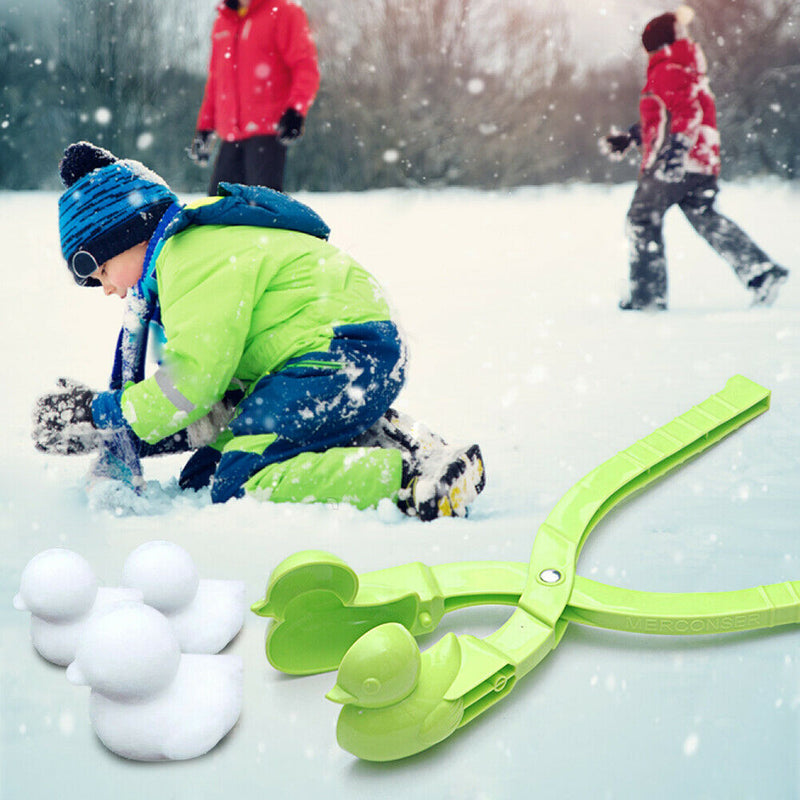 Plastic Snowball Maker Duck Kids Outdoor Snow Ball Clip Mold Toys Random