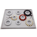 2Pcs Bead Design Board Bracelet Design Board Flocked Bead Board Necklace Be M8K1