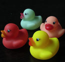 Multicolor 12 Swimming Rubber Squeeze Squeak Ducks Baby Kids Children Bath Toys