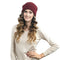 Mens Slouchy Long Beanie Knit Cap for Summer Winter Oversize Jujube red V3L3