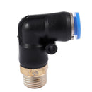 5pcs Pneumatic 8mm to 1/4" PT Male Thread 90 Degree Elbow Pipe Quick Fittin Y8X3