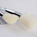 White Fiber Bright Transparent Crystal Diamond Makeup Brush Blush Foundatio