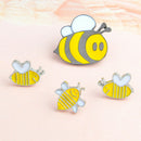 4Pcs Cartoon Enamel Little Bee Insect Lapel Collar Pin Corsage Brooch JewelrA3C