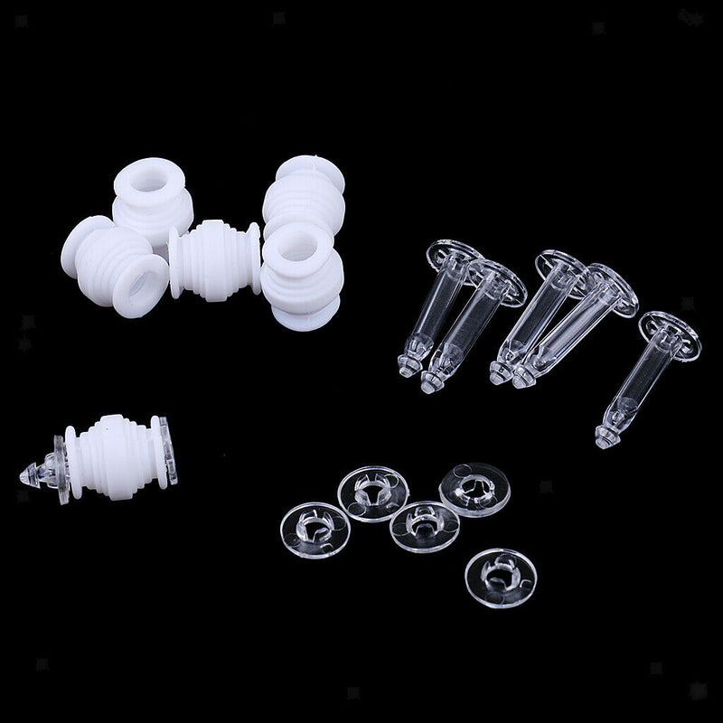 White Rubber Damping Balls w/ Anti-drop Pins Set for DJI Phantom 3 RC Drone
