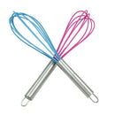 New Handle Whisk silicone Kitchen Mixer Balloon Wire Egg Beater Tool L4P8