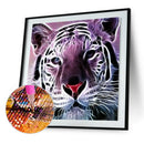 5D DIY Full Round Drill Diamond Painting Novelty Tiger Cross Stitch (B1100) A