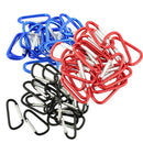 60PCS Camping Outdoor Aluminum Alloy D Shape Carabiner Clip Hook Key Chain