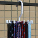 Rotating 20 Hooks Neck Ties Organizer Men  Tie Rack Hanger Holder3C