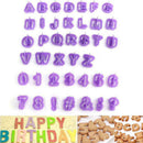 8 Set Alphabet Letter Number Fondant Cutter Mould Cake Cookie Decor Bakin WJV