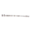 40PCS SAE and Metric 1/4 and 3/8 inch Drive Ratchet Wrench Socket Set Kit