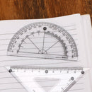 Students Drawing School Supplies Set Square Triangle Ruler Protractor Ruler Suit