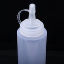 6pcs Plastic Clear 8oz Squeeze Bottle Condiment Dispenser Mustard Sauce Ketchup