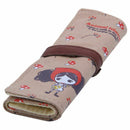 Pencil case is big capacity canvas contracted coils of pencil bags girl lov