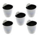 5 Pieces Sturdy Plastic Self-watering Wall Hanging Planters Flower Pot Outdoor