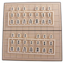 Portable Japanese Chess Game Set Shogi with Folding Magnetic Checkerboard