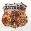Shield Metal Retro Tin Signs Wall Plaque Pub Bar Man Cave Route 66 US Art 1