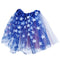 Children Girls Colorful Flag Birthday Party Dancing Princess Tutu Skirt