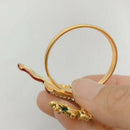 6PCS Metal Colored Elk Christmas Napkin Ring Wedding Banquet Hotel Table Su