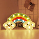 Rainbow Marquee Sign Led Night Light, Battery Operated Wall Light Decorativ