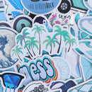 50Pcs Cartoon Blue Stickers DIY Suitcase Laptop Guitar Bicycle Car DecalsOZ