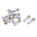 10 Pcs M3 Metal Ball Head Holder Tie rod end For RC Climbing Car White