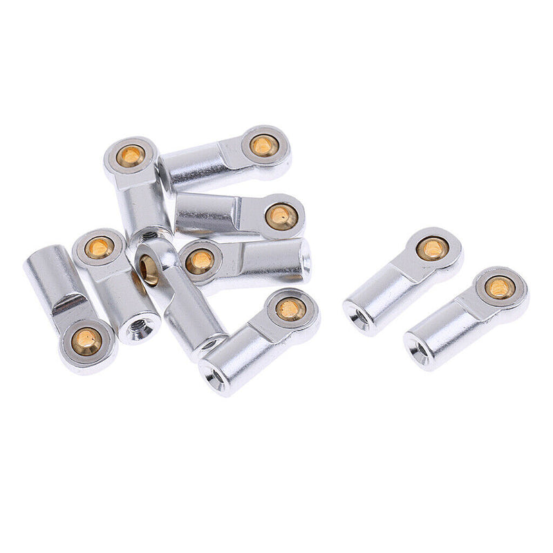 10 Pcs M3 Metal Ball Head Holder Tie rod end For RC Climbing Car White