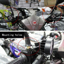 2x DC12-80V Motorcycle E-Bike Front 4 LED Headlight High Power Fog Light Lamp