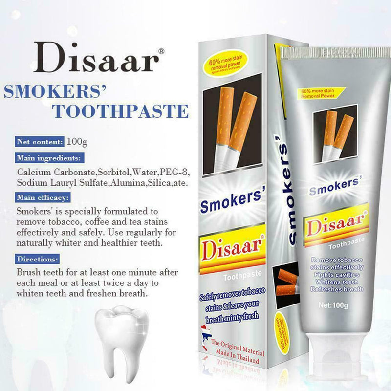Smoke Stains Toothpaste Odor Removal Oral Problem After 100g Cigateres New C1S8