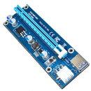 USB3.0 1x to16x Extender Riser PCI-E Express Card Adapter SATA 0.6m Power Cable