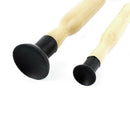 Double Ended Wooden Grip Valve Grinding Stick Lapping Tool Set 2 Pcs N7H1