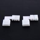 10Pcs LED Strip Connector 2pin 10mm L Shape Splitter No soldering Connector