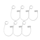 6x Stainless Steel Quick Release Pin Lanyard For Boat Deck Hinge 150mm