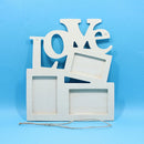 Durable Lovely Hollow Love Wooden Photo Picture Frame Rahmen DIY Home Decor sale
